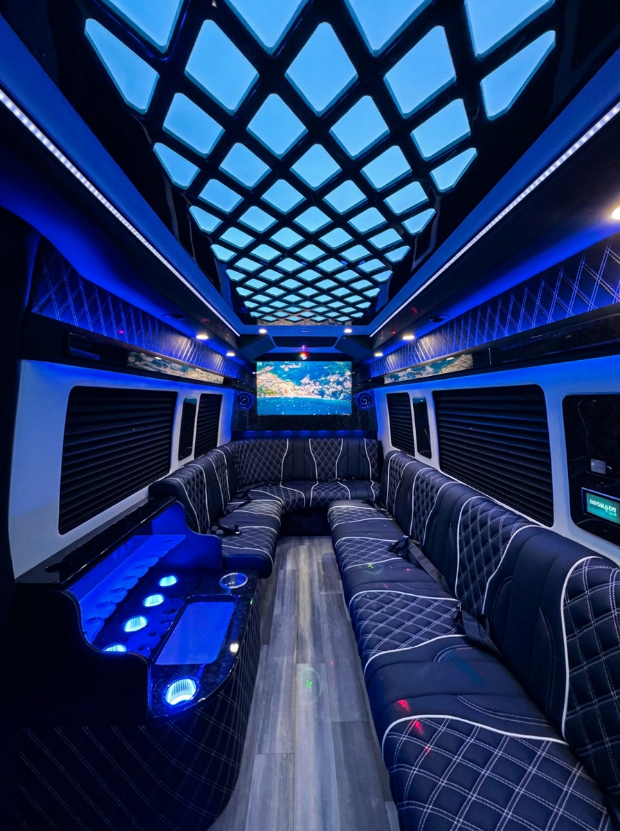 DW Sprinter illuminated passenger cabin